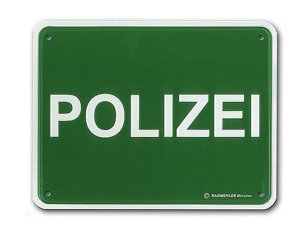 Funschild Polizei