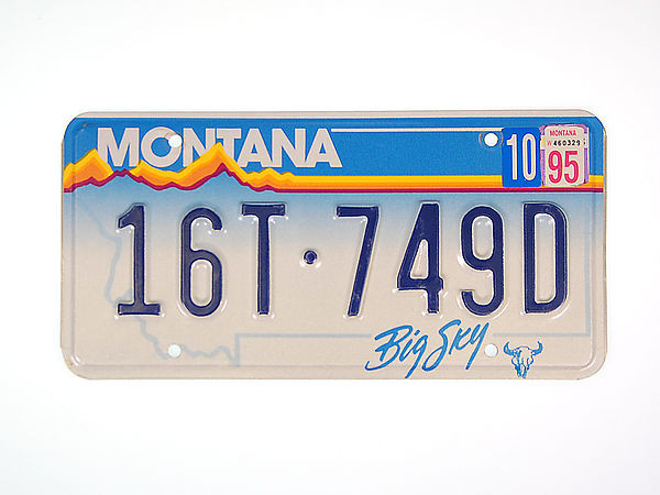 US-Nummernschild Montana - original