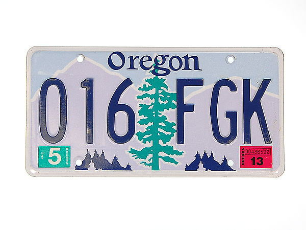 USA - Nummernschild aus Oregon - original