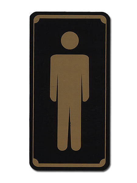 Toilettenschild für das Herren - WC
