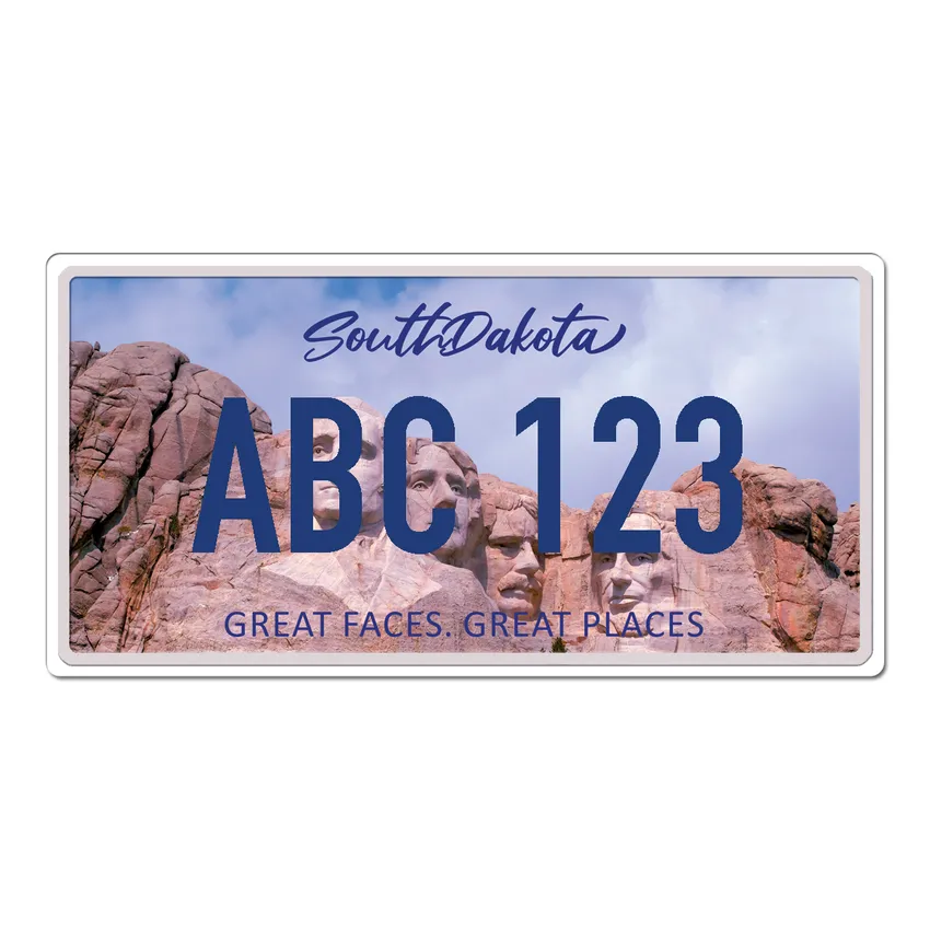 South Dakota USA Dekoschild mit Wunschtext bedruckt 30 x 15 cm