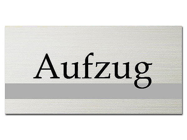 Hinweisschild - Aufzug - ClassicLine - Gre: 200 x 100 mm