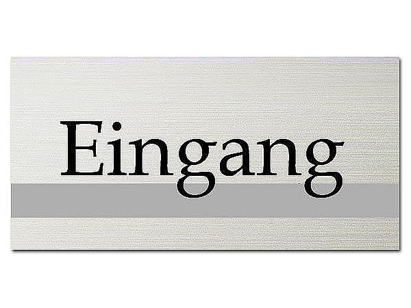 Trschild - Eingang - ClassicLine - Gre: 200 x 100 mm