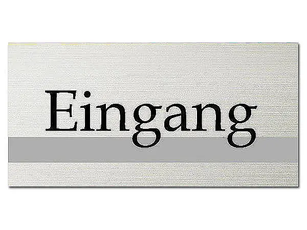 Türschild - Eingang - ClassicLine - Größe: 20 x 10 cm