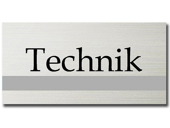 Trschild - Technik - ClassicLine - Gre: 200 x 100 mm