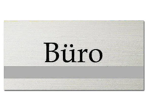 Türschild - Büro - ClassicLine - Größe: 20 x 10 cm