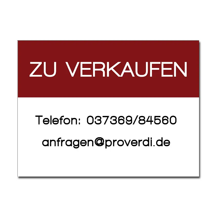 Dibondschild zu verkaufen Größe 42 x 30 cm