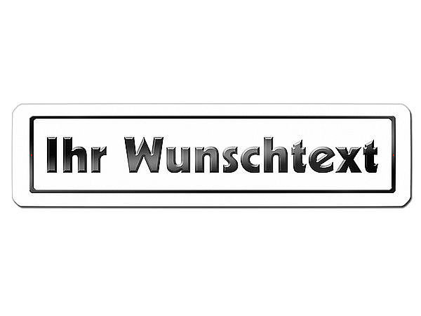 Namensschild in der Farbe ihrer Wahl