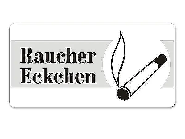 Schild Rauchereckchen für Raucherzonen und Raucherzimmer 30 x 15 cm