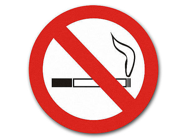Großes Schild Rauchen verboten 41cm Durchmesser