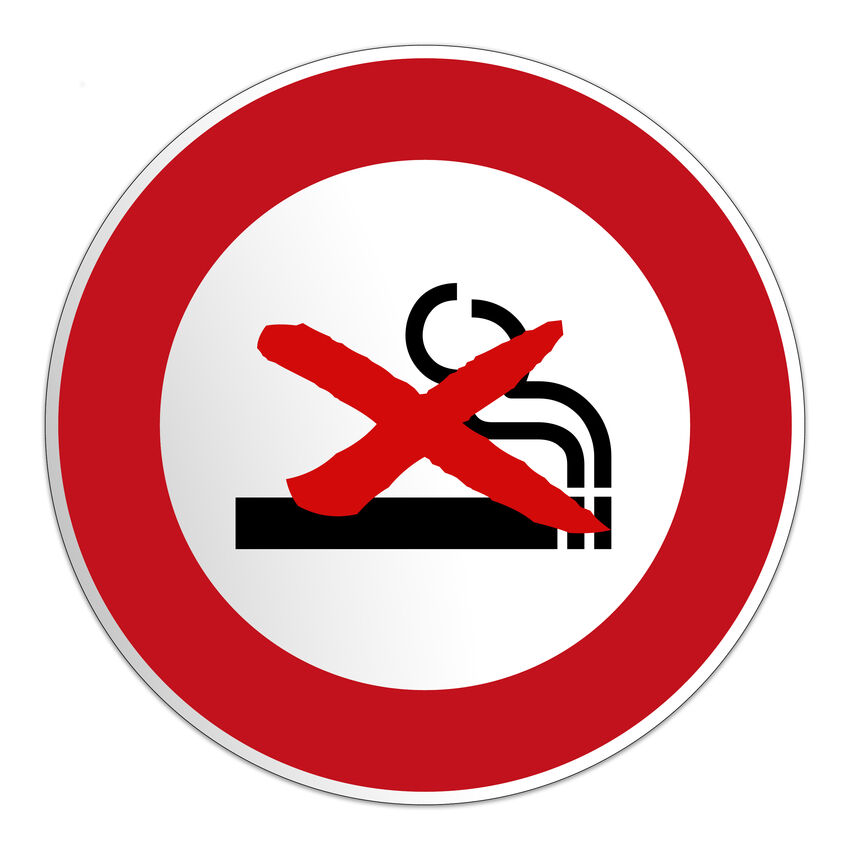 Großes rundes 41cm Durchmesser Rauchen Verboten Schild