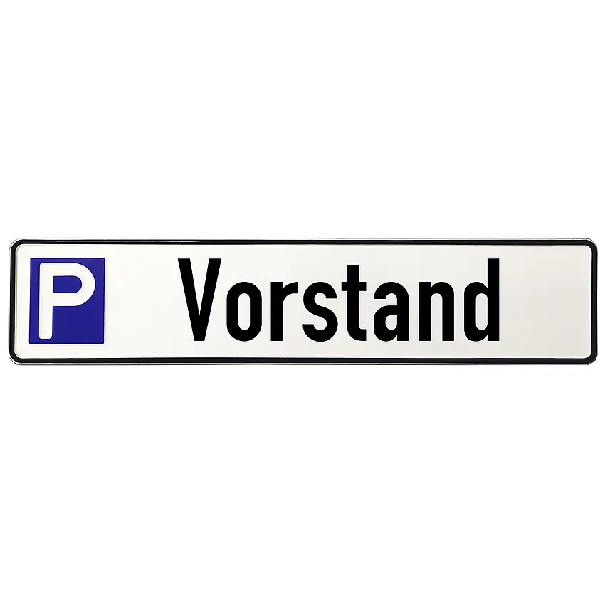 Parkplatzschild aus Aluminium | Vorstand