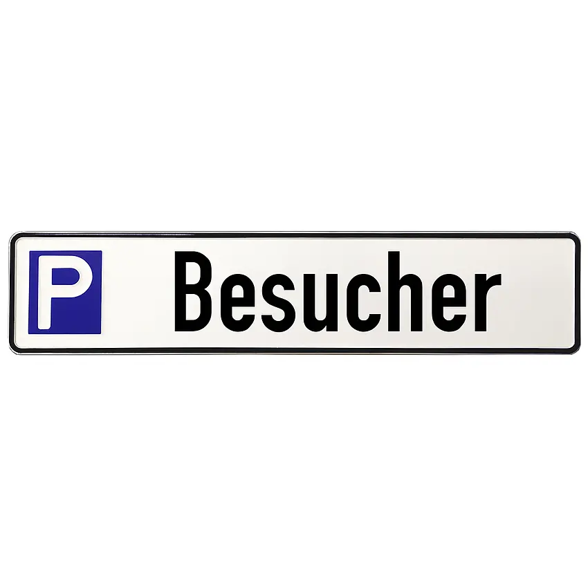 Parkplatzschild aus Aluminium | Besucher