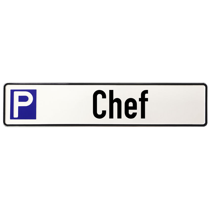 Aluschild Parkplatz Chef - Parkplatzbeschilderung für Chefs
