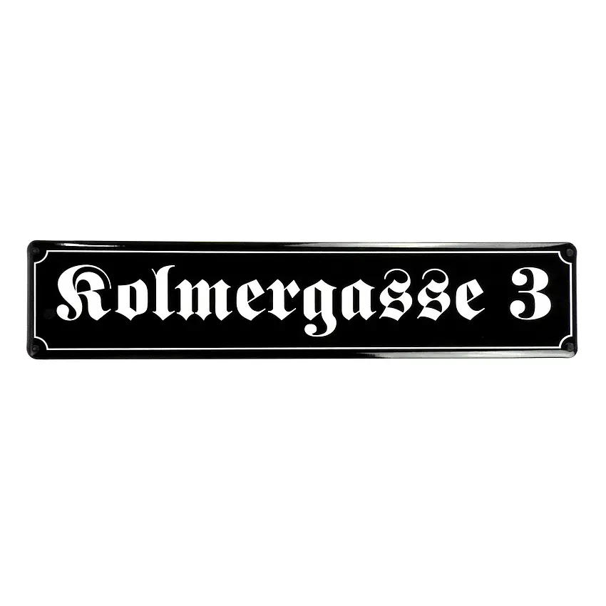 Emaille Straßenschild | 70 x 14,8 cm | max. 20 Buchstaben