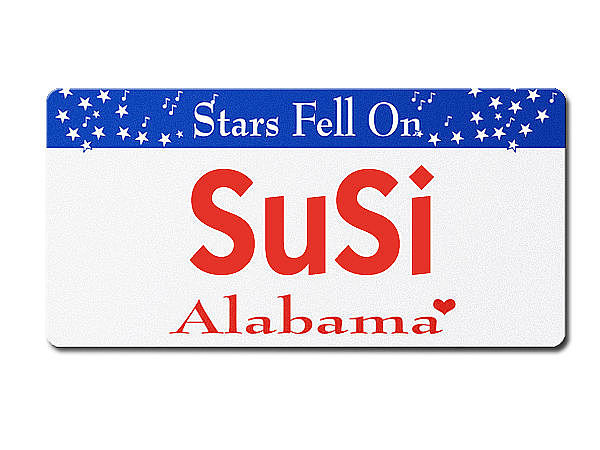 Alabama - Autokennzeichen mit Wunschtext bedruckt