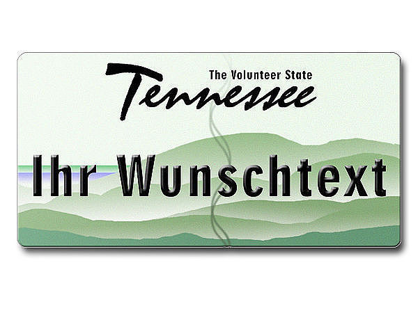 Tennessee USA Dekoschild mit Wunschtext bedruckt