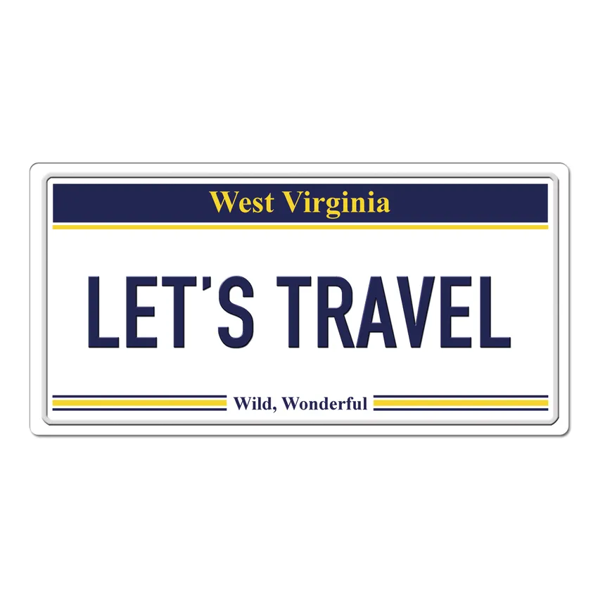West Virginia USA Autokennzeichen mit Wunschtext bedruckt 30 x 15 cm