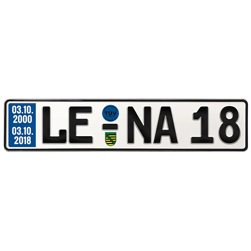TÜV-Schild zum 18. Geburtstag