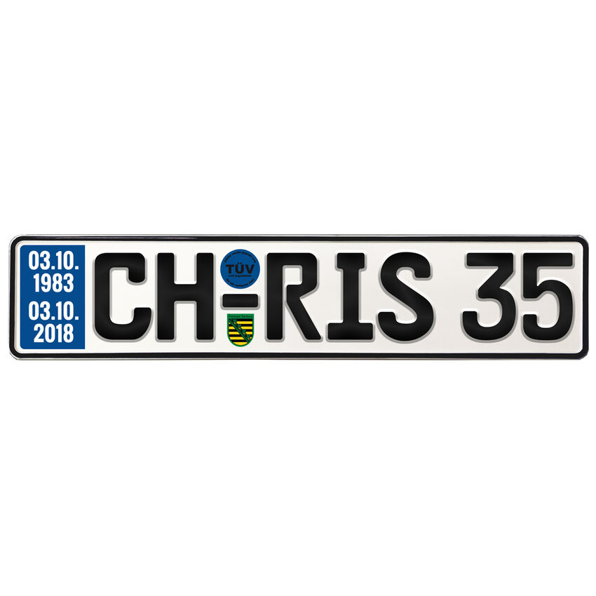 Geburtstagsgeschenk Schild mit TV zum 35. Geburtstag
