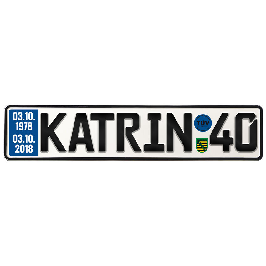 Geburtstagsgeschenk Schild mit TV zum 40. Geburtstag