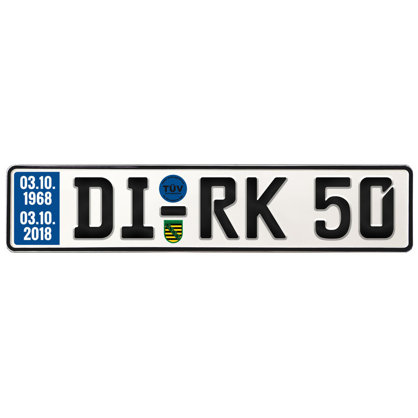 Geburtstagsgeschenk Schild mit TV zum 50. Geburtstag