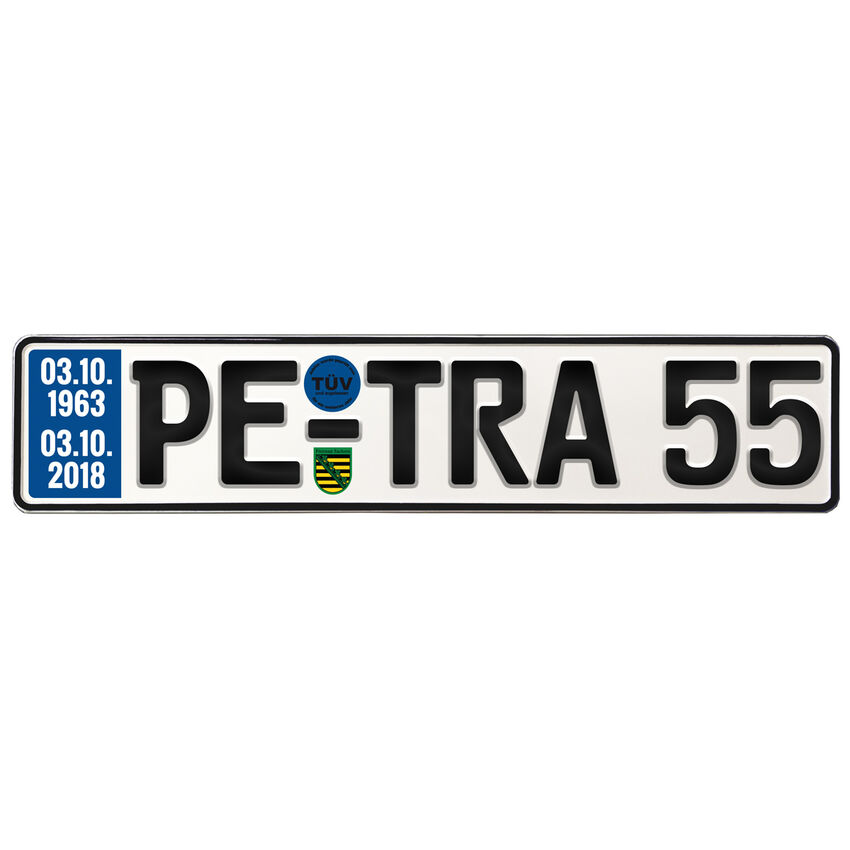 Geburtstagsgeschenk Schild mit TV zum 55. Geburtstag