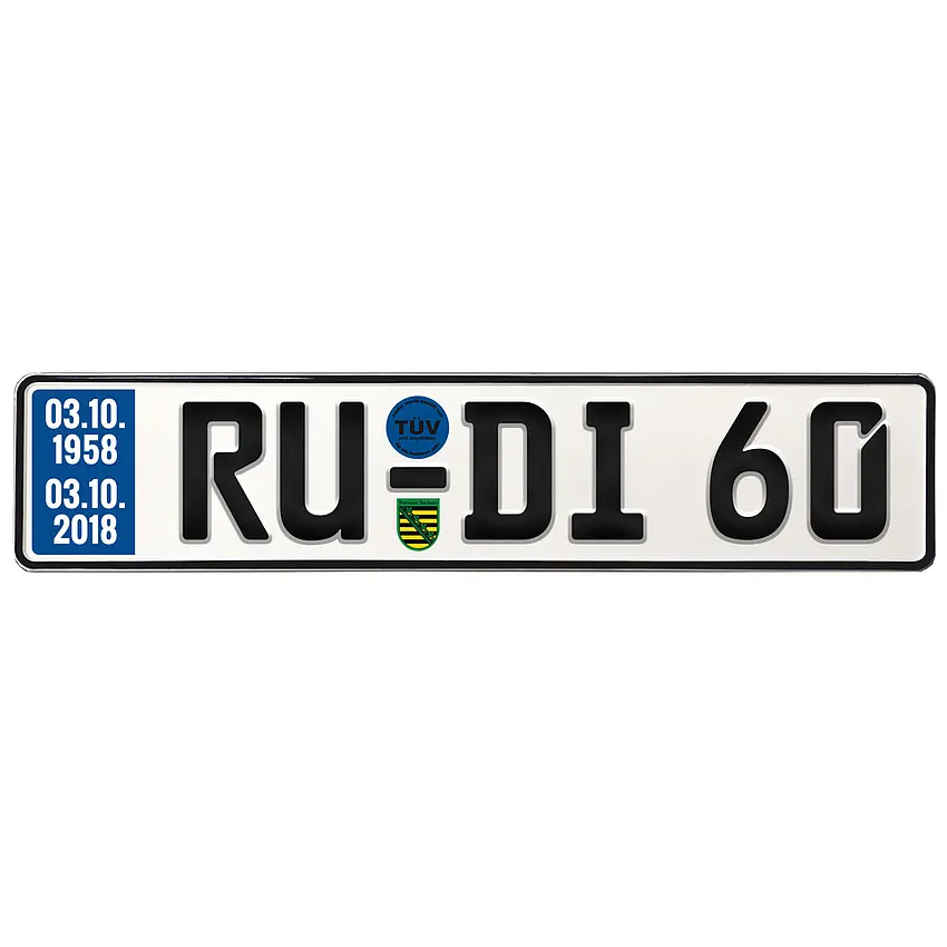 Geburtstagsgeschenk Schild mit TÜV zum 60. Geburtstag
