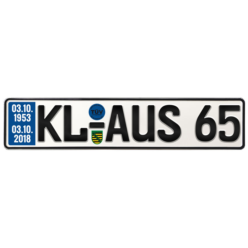 Geburtstagsgeschenk Schild mit TV zum 65. Geburtstag