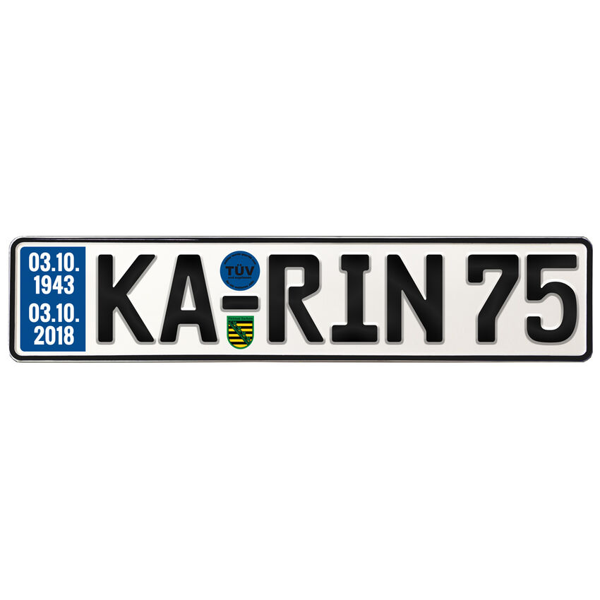Geburtstagsgeschenk Schild mit TV zum 75. Geburtstag