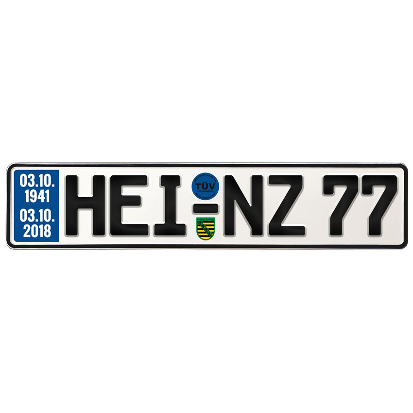 Geburtstagsgeschenk Schild mit TV zum 77. Geburtstag