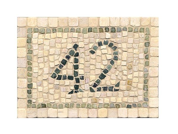 Mosaik-Set - Hausnummer aus echtem Marmor zum Selbstgestalten