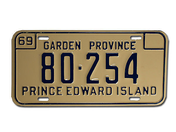 Kanadisches Autokennzeichen Prince Edward Island