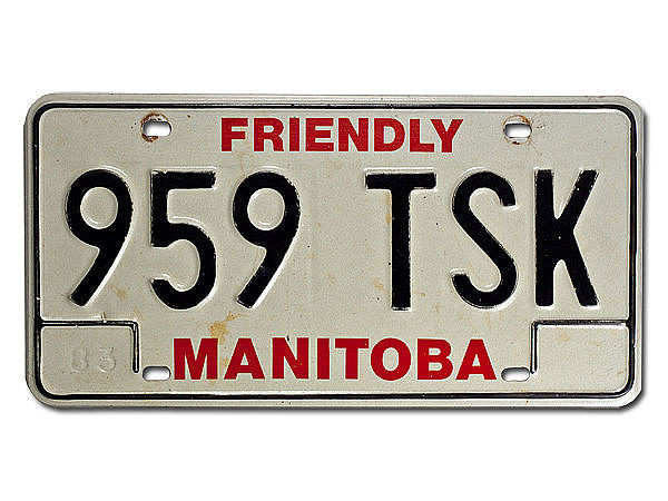 Nummernschild aus Kanada - Manitoba