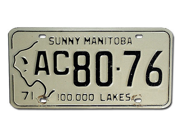 Nummernschild aus Kanada - Manitoba