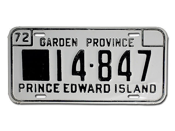 Kanadisches Autokennzeichen Prince Edward Island