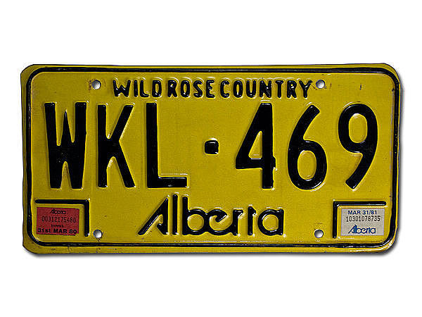Kanadisches Nummernschild Alberta
