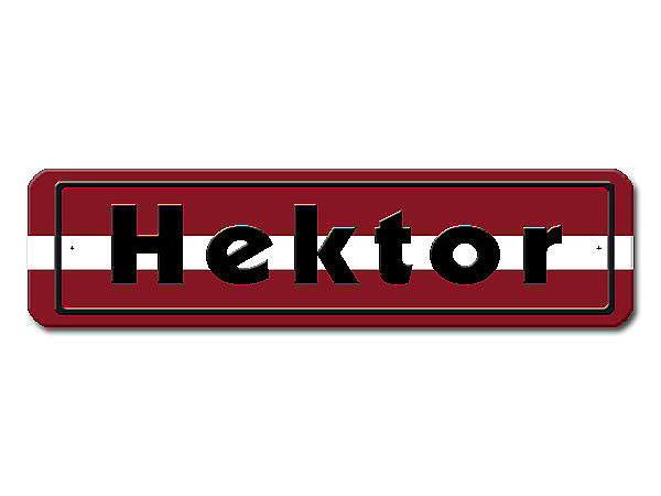 Namensschild mit Lettland - Flagge und Ihrem Wunschtext