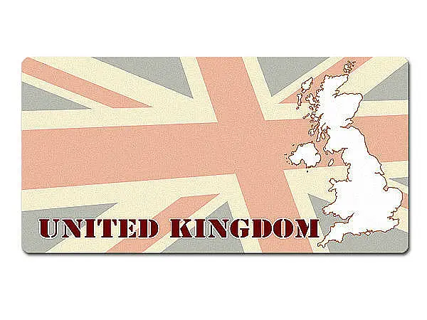 Länder - Nummernschild im Format 30 x 15 cm - Großbritannien 30 x 15 cm