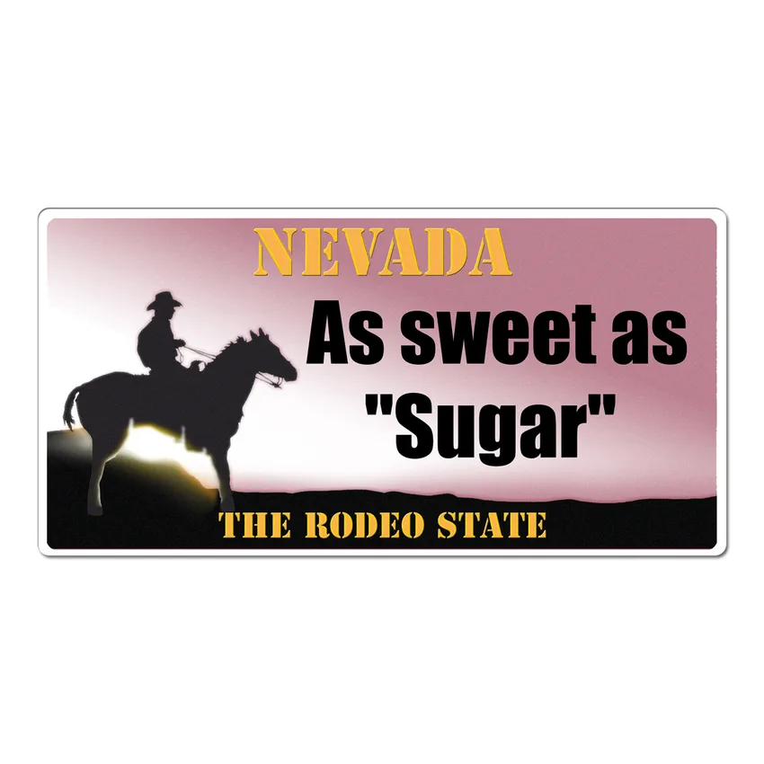 Nevada US Kennzeichen mit individuellem Wunschtext bedruckt 30 x 15 cm