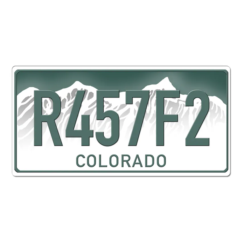 Colorado - Autokennzeichen USA mit Wunschtext bedruckt 30 x 15 cm