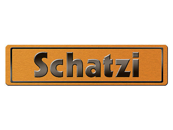 Namensschild klein - in Gold mit Wunschbundeslandwappen