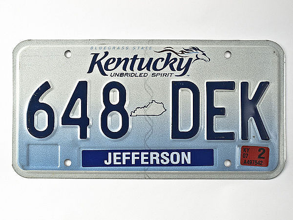 USA Autonummernschild Kentucky - Unbridled Spirit - original