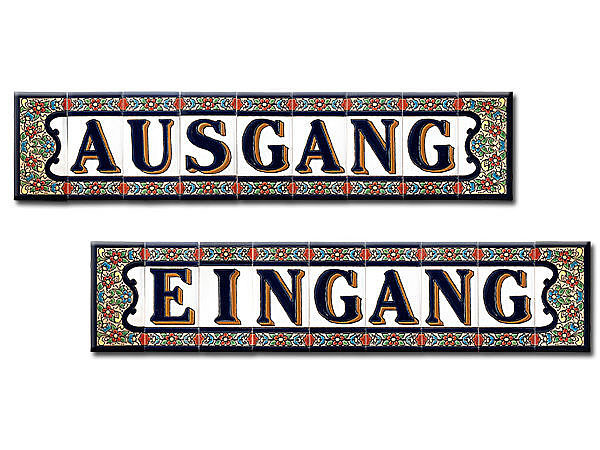 Spanisches Fliesenset mit Eingang und Ausgang