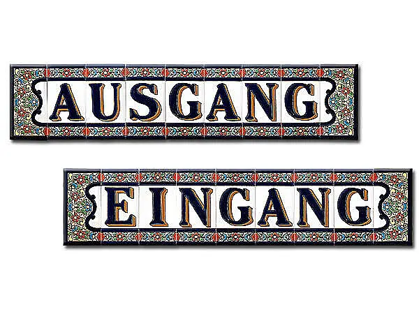 Spanisches Fliesenset mit Eingang und Ausgang