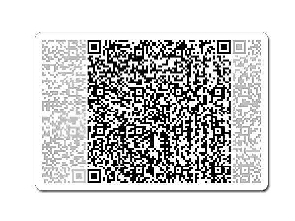 QR-Code Aluminiumschild - klein - mit Wunschtext