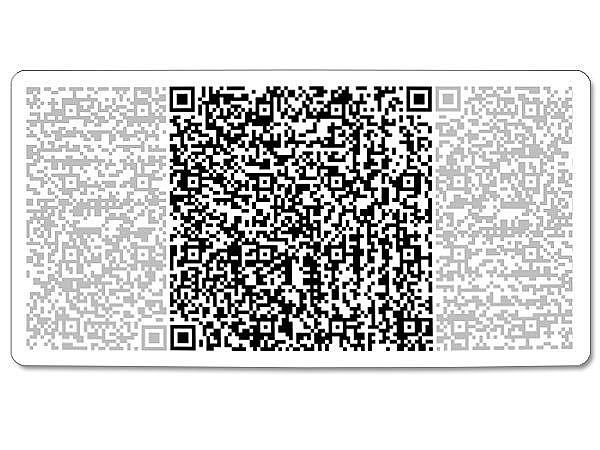 QR-Code Aluminiumschild - groß - mit Wunschtext