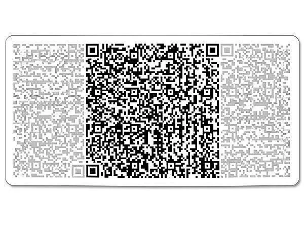 QR-Code Aluminiumschild - groß - mit Wunschtext 30 x 15 cm