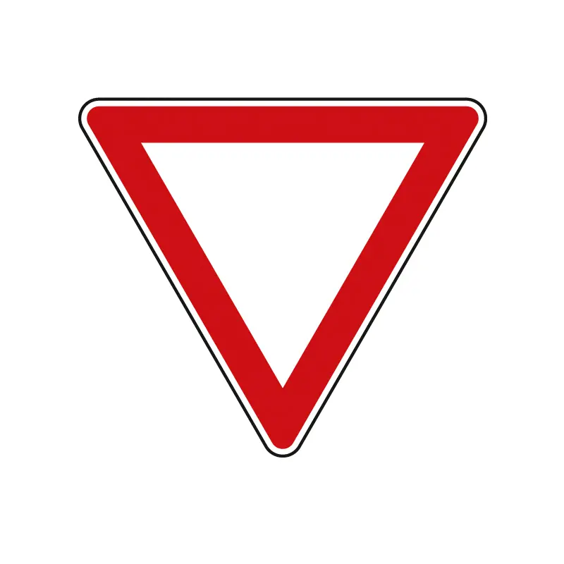 Verkehrszeichen Vorfahrt gewähren nach StVO