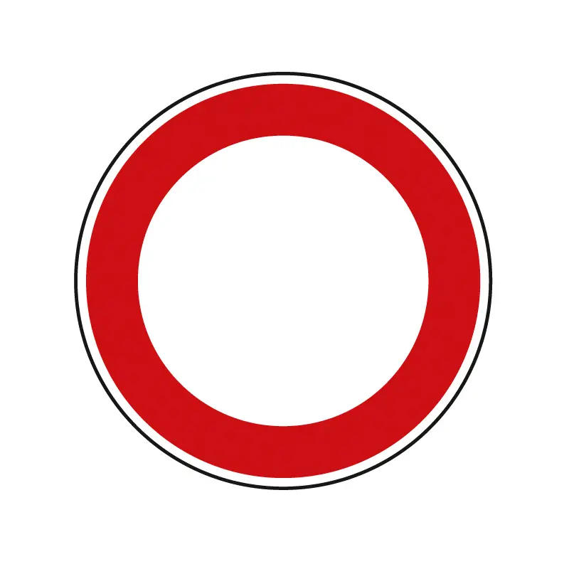 Verkehrszeichen Durchfahrt verboten